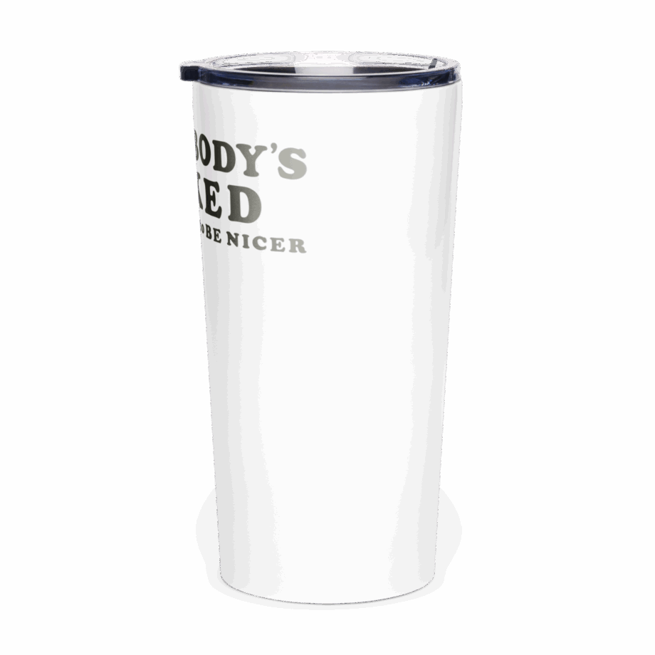 EVERYBODYS F*CKED stainless steel tumbler