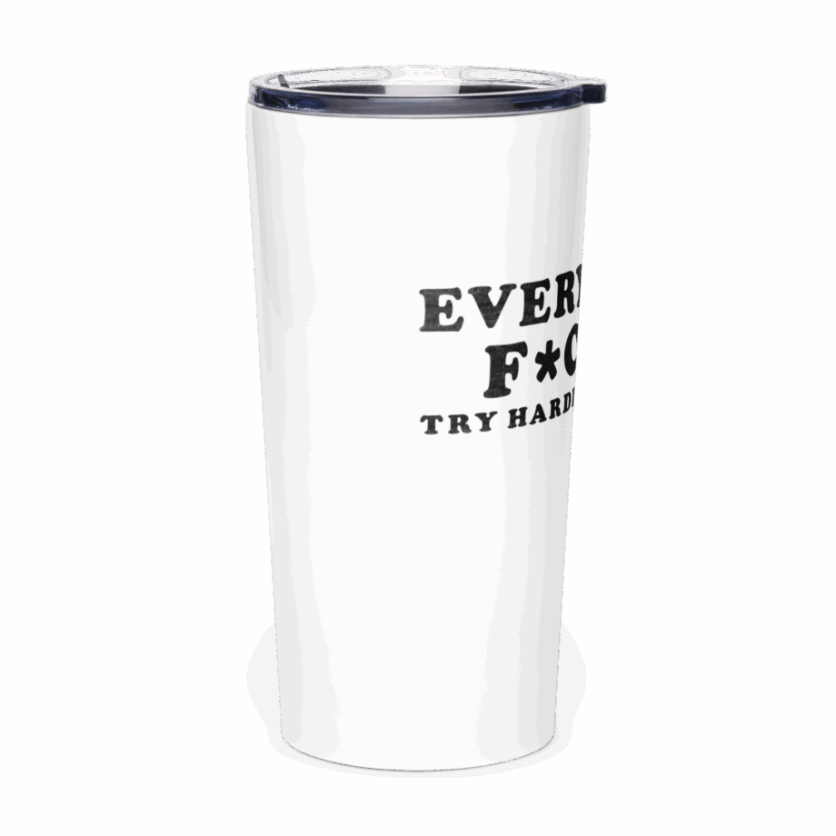 EVERYBODYS F*CKED stainless steel tumbler