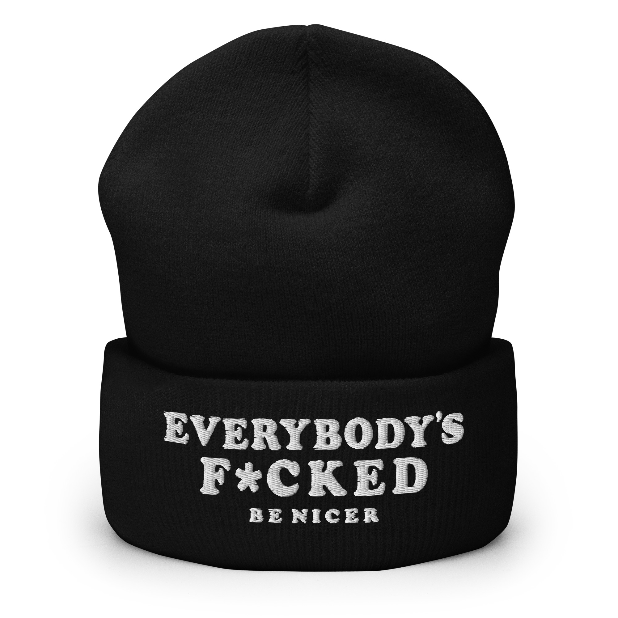 EVERYBODYS F*CKED Cuffed Beanie