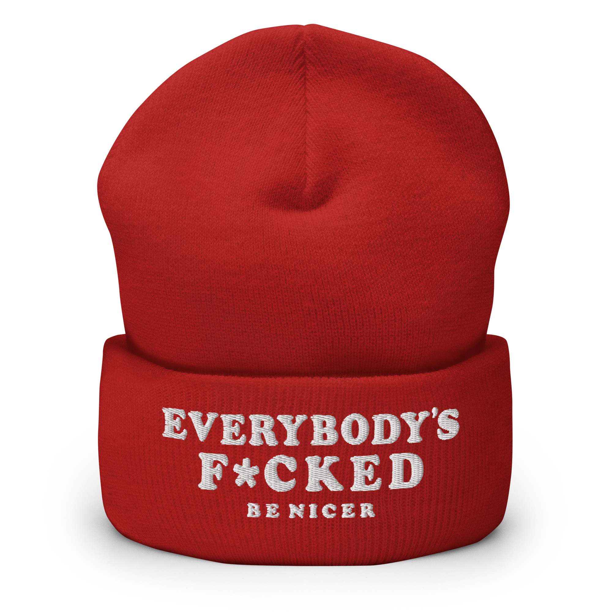 EVERYBODYS F*CKED Cuffed Beanie