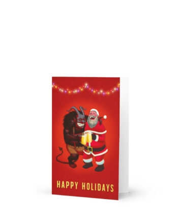 KRINGLE & KRAMPUS Xmas Cards
