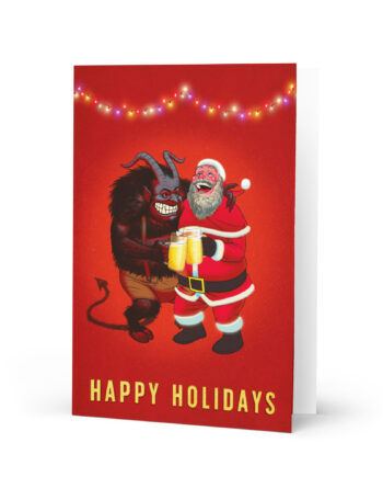 KRINGLE & KRAMPUS Xmas Cards