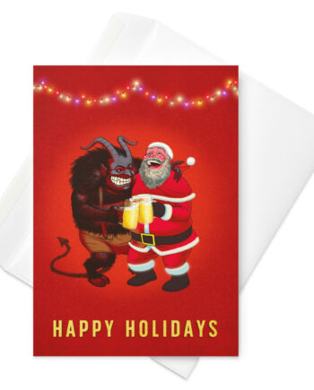 KRINGLE & KRAMPUS Xmas Cards